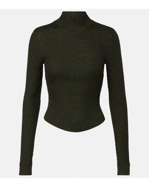 Victoria Beckham Pull A Col Roule En Laine - Vert