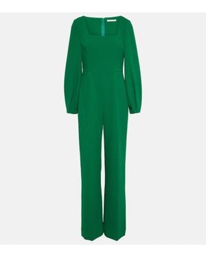 Emilia Wickstead Pattie Crepe Jumpsuit - Green