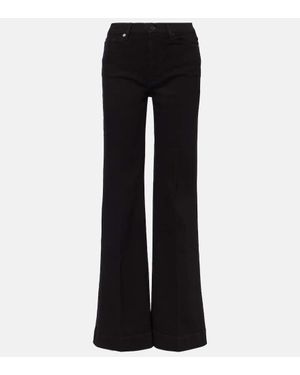 7 For All Mankind Jeans Regular Modern Dojo A Vita Alta - Nero