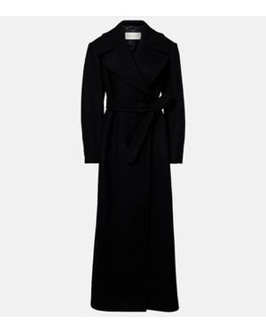 Dries Van Noten Mantel Aus Twill - Schwarz