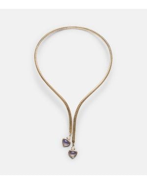 Marina B Trisolina 18Kt Necklace With Chalcedony And Diamonds - Natural