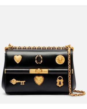 Dolce & Gabbana Schultertasche Marlene Small Aus Leder - Schwarz