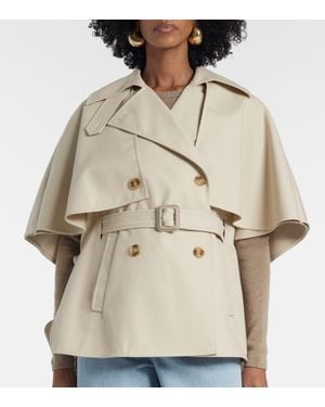 ポンチョ・ケープ Max Mara Cotton Gabardine Sigfrid Cape Max Mara Cotton Gabardine Sigfrid Cape – Ellie Belle