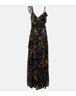 Veronica Beard Maxikleid Madeline Aus Seide - Schwarz