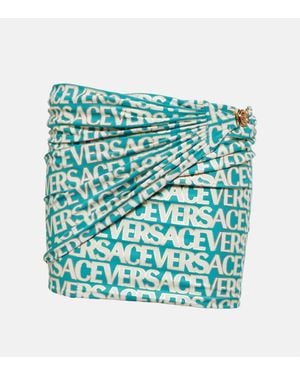 Versace Minirock Allover - Grün