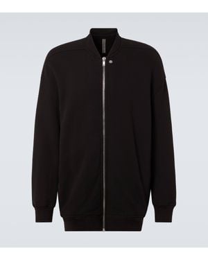 Rick Owens Jumbo Flight Cotton Jersey Hoodie - Black