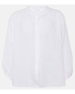 Velvet Bluse Avis Aus Leinen - Weiß