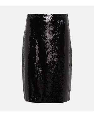 Nili Lotan Bonne Sequin Miniskirt - Black