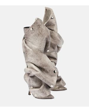 Y. Project Stiefel Snap Aus Lederimitat - Grau