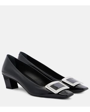 Roger Vivier Belle Vivier 45 Patent Leather Pumps - Black