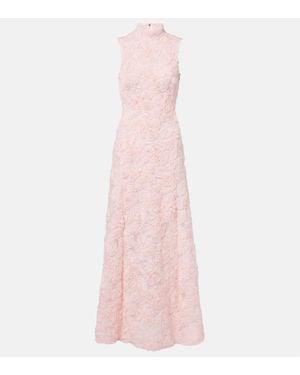 ROTATE BIRGER CHRISTENSEN Floral Mesh Maxi Dress - Pink