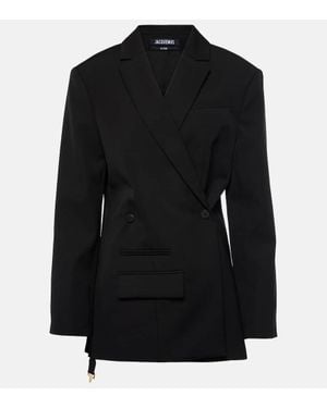 Jacquemus Blazer La Veste Tibau Aus Schurwolle - Schwarz