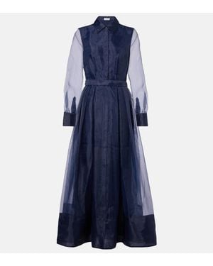 Jonathan Simkhai Vestido Camisero Montgomery - Azul