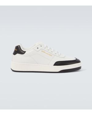 Saint Laurent Sl61 Leather Trainers - White