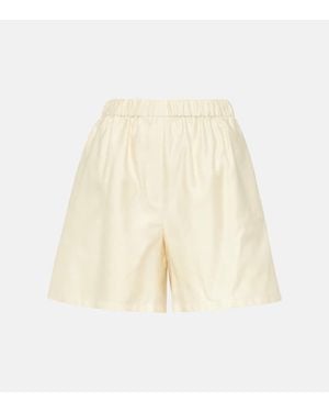 ショートパンツ MAX MARA Antiope cotton shorts Bianco Max Mara Antiope Cotton Shorts in White | Lyst