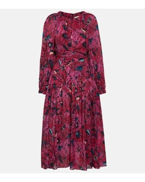 Ulla Johnson Helia Floral-Print Midi Dress - Pink