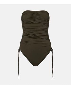 Melissa Odabash Sydney Ruched Swimsuit - Green