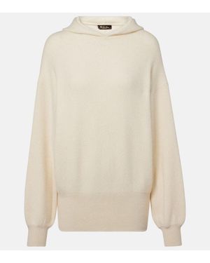 Loro Piana Mersey Cashmere Hoodie - White