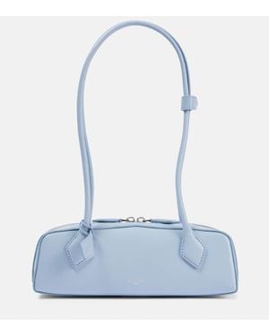 Alaïa Le Teckel Kleine Schultertasche Aus Leder - Blau