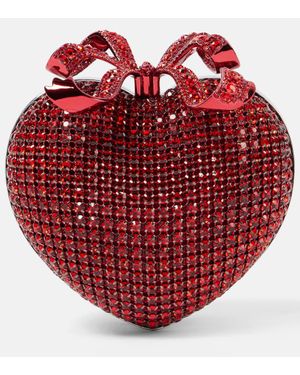 Self-Portrait Pochette Bow A Cristaux - Rouge