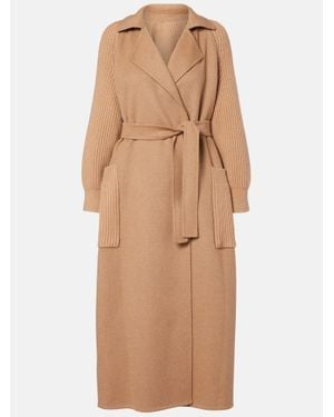 Max Mara Mantel Berard Aus Kamelhaar, Wolle Und Kaschmir - Natur