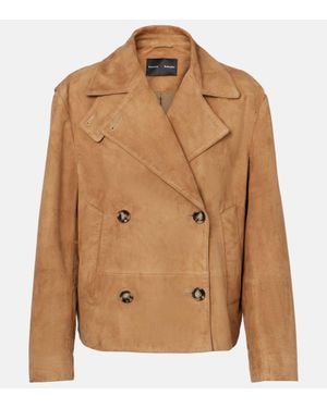 Proenza Schouler Nola Suede Jacket - Brown