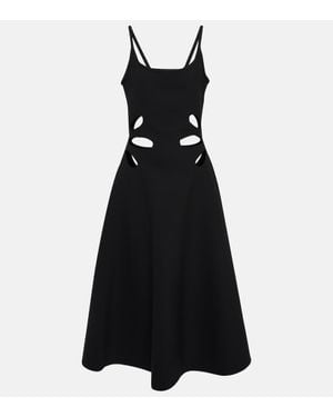 Christopher Kane Midikleid Mit Cut-Outs - Schwarz