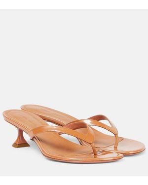 AMINA MUADDI Sandalen Juliette 45 Aus Lackleder - Pink