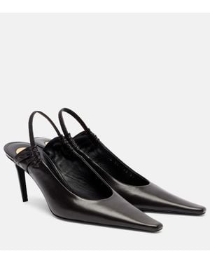 Saint Laurent Slingback-Pumps Anne-Marie 75 Aus Lackleder - Schwarz