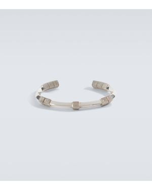 Bottega Veneta Sterling Silver Cuff Bracelet - Metallic