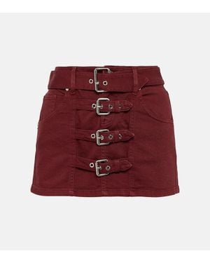 Blumarine Minifalda En Denim - Rojo