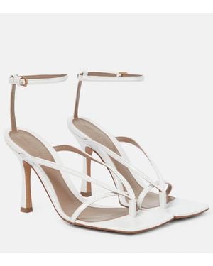 Bottega Veneta Sandali Stretch in pelle - Bianco