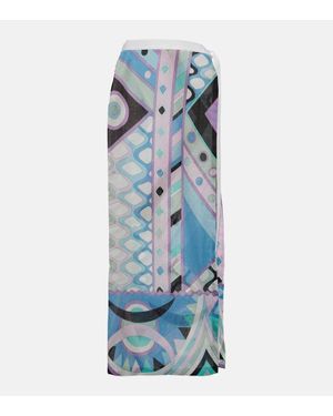 Emilio Pucci Gonna Lunga Vivara - Blu