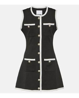 SAME Vestido Corto Grace De Punto - Negro