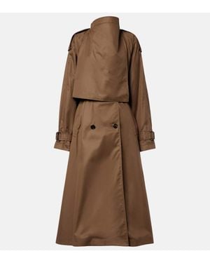 Burberry Trenchcoat Aus Baumwolle - Braun