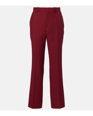 Gucci Pantaloni Regular - Rosso