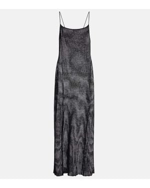 Frankie Shop Maxikleid Sienna Aus Leinen - Grau