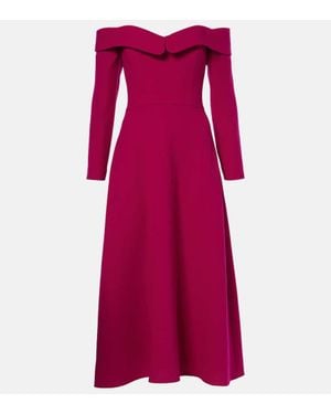 Markarian Cybil Wool Midi Dress - Purple