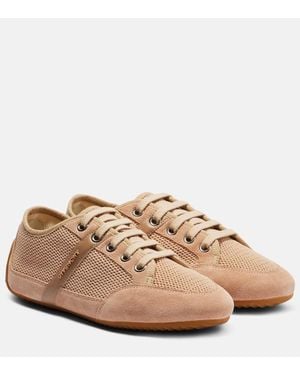 Givenchy Suede-Trimmed Trainers - Brown