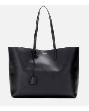 トートバッグ SAINT LAURENT BLACK LEATHER TANGER SHOPPING BAG Saint Laurent Men's Leather Tanger Tote Bag | Neiman Marcus