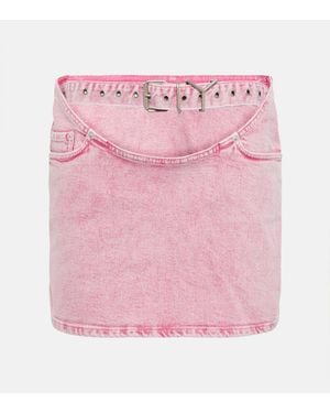 Y. Project Mini-Jupe En Jean - Rose