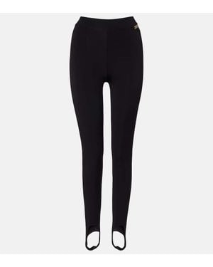 Balmain Jersey Stirrup Leggings - Blue