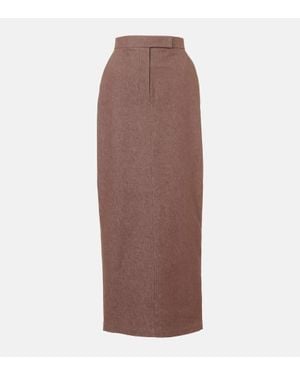 Max Mara Gonna Lunga Pianosa - Marrone