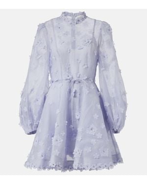 Zimmermann Abito Corto Matchmaker Lift Off - Blu