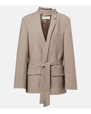 Rohe Deconstructed Belted Blazer - Brown