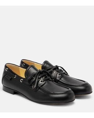 Proenza Schouler Chaussures Bateau En Cuir - Noir