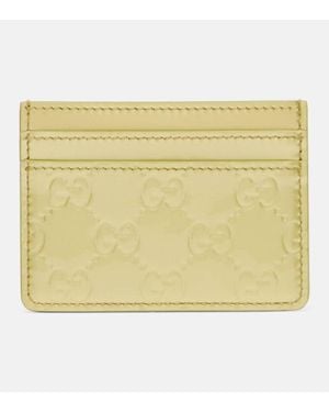 Gucci Portacarte Gg Emblem - Metallizzato