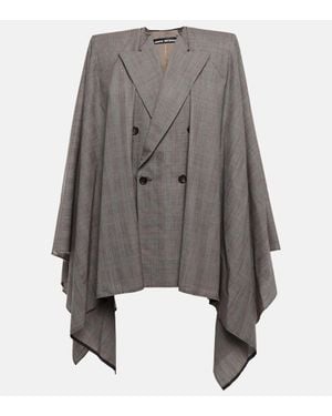 Junya Watanabe Minikleid Blazer Aus Wolle - Grau