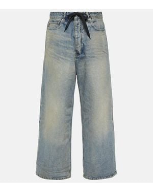 Balenciaga Mid-Rise Wide-Leg Jeans - Blue