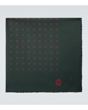 dunhill Silk Pocket Square - Green